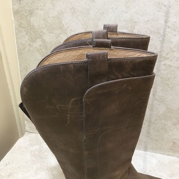 FRYE LEATHER PAIGE TALL RIDING BOOTS - Picture 9 of 14